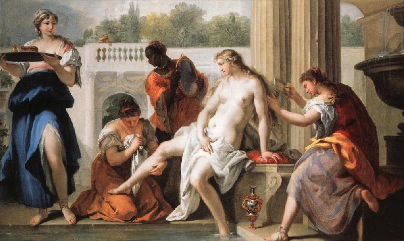 RICCI, Sebastiano Bathsheba at the Bath oil painting image